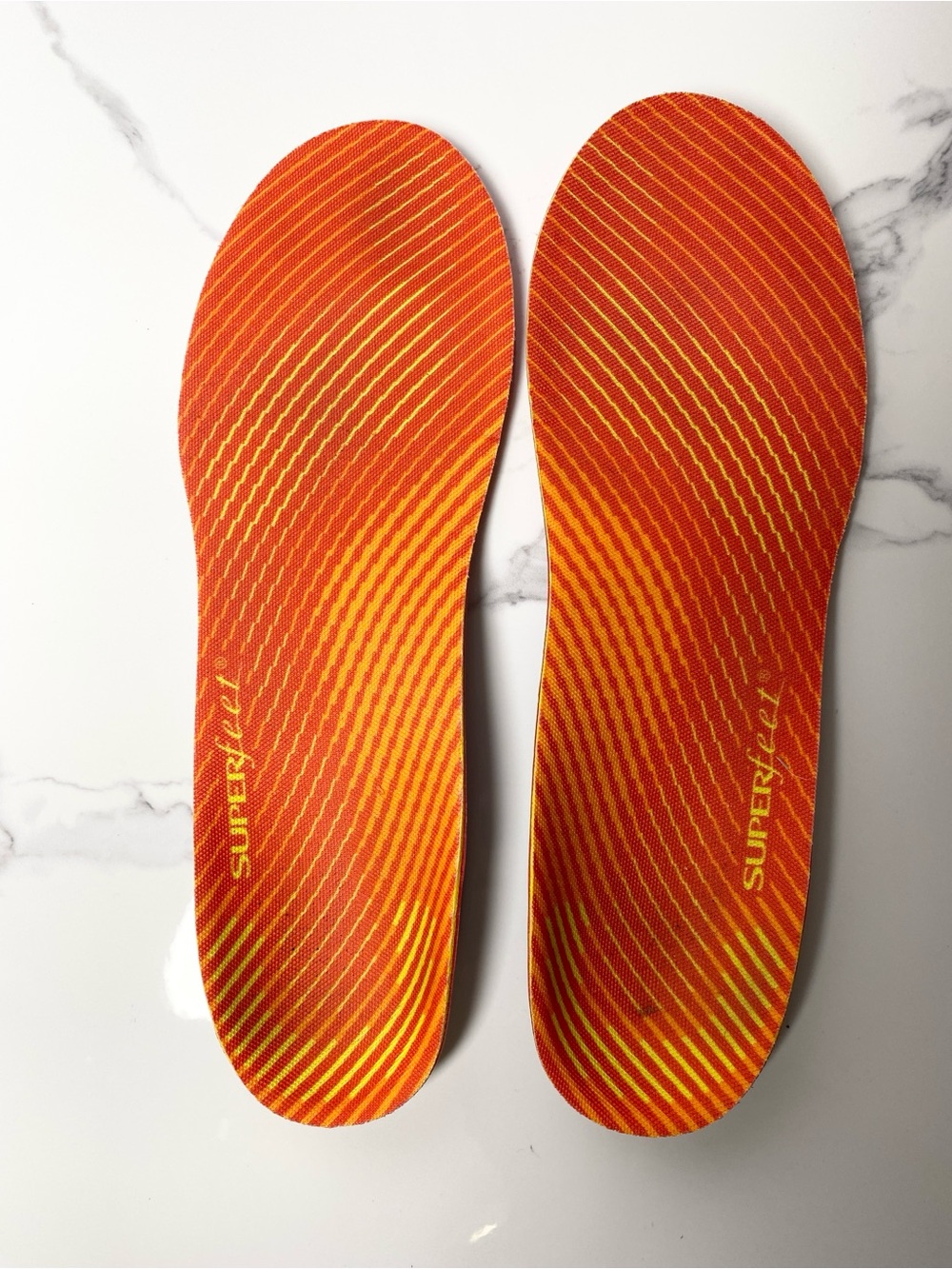 Superfeet Pain Relief Insoles Size E
Black Red Orange Orthotic Inserts Unisex